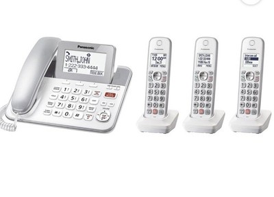 NIB! Panasonic KX-TGF853S2 DECT 6.0 Expandable Corded/Cordless