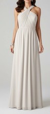Jenny Yoo Champagne Chiffon Bridesmaid Dress 12 Luxe Gown Sleeveless Event Prom