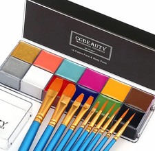 Professional Face Body Paint Oil 12 Colors Halloween Art Party Fancy Makeup Pale