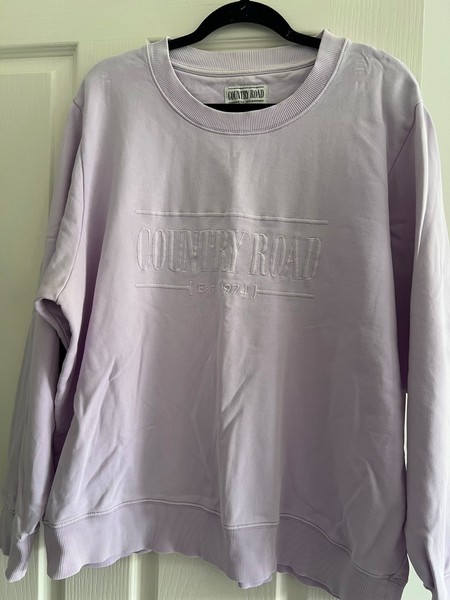 Country Road Womens Heritage Sweat - Lilac - size XL