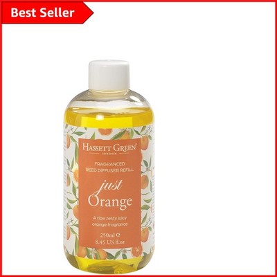 250ml Hassett Green Reed Diffuser Refill - Erfrischendes Orangenaroma für Zuhause
