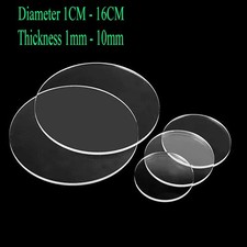 Discs Circles Laser Cut Clear Plastic Diameter 1CM - 16CM Thickness 1mm - 10mm