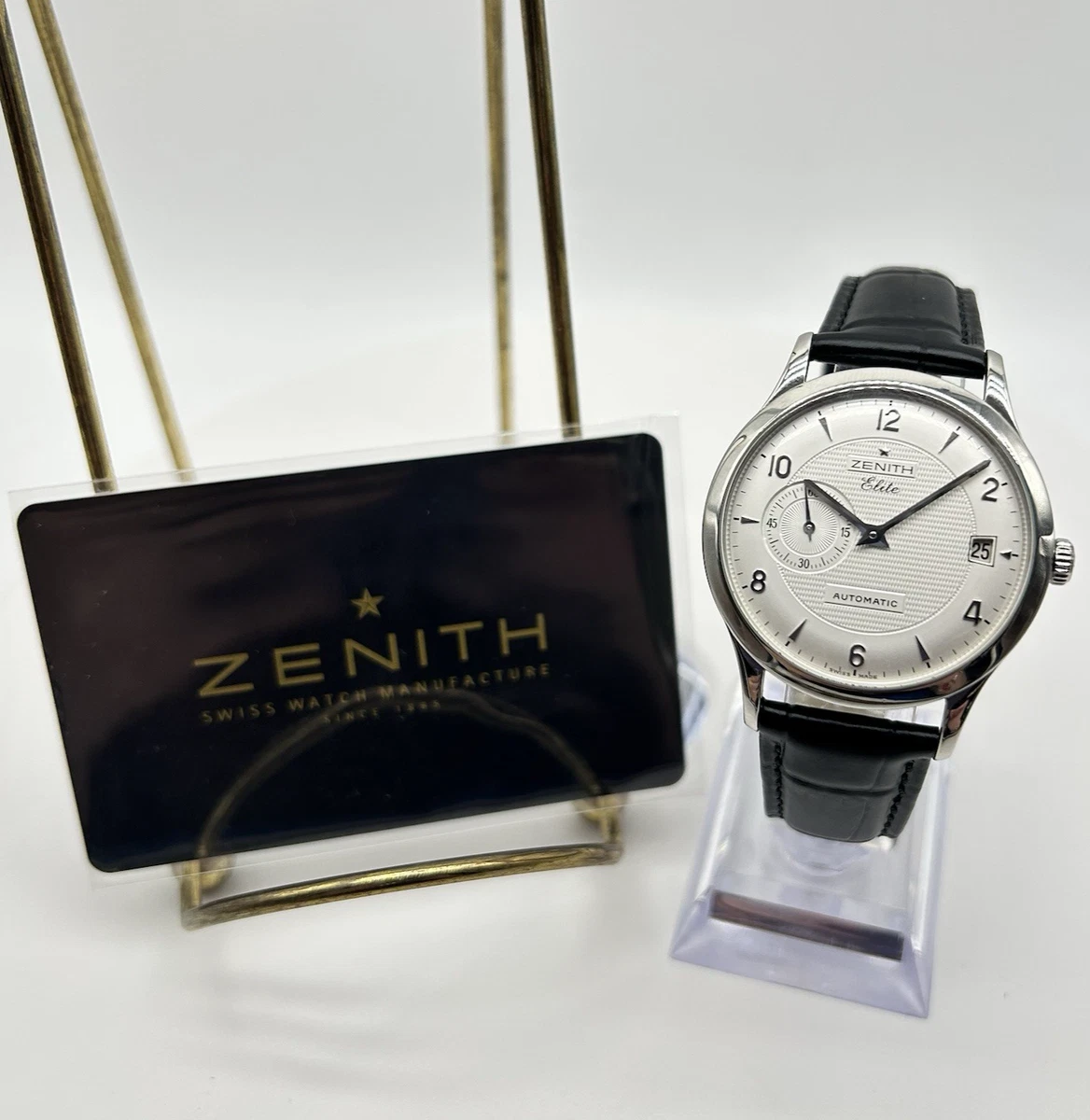 Zenith Elite Classic Date Ref. 01/02.1125.680 Auto Steel 37mm Watch w/ Card