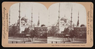 Photo:Constantinople Turkey Mosque of Sultan Ahmed 1900 Blue Mosque