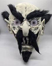 Halloween Mask Vintage 2001 The Paper Magic Group Vinyl Mad Scientist Warlock