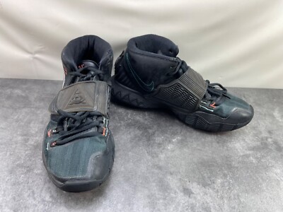 Nike Kyrie 6 Basketball Shoes Men 8.5 Sneaker Eleven Shot Clock Black BQ4630-006