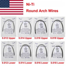 Dental Orthodontic Super Elastic Niti Arch Wire Round Ovoid / Brackets Braces fg