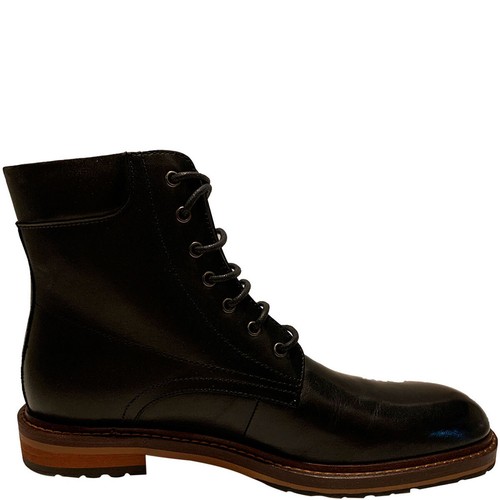Botas de cuero negras Zanzara Jimmy ZZ1221B para hombre 11M precio de venta sugerido por el fabricante 250 nuevas - Imagen 4 de 6