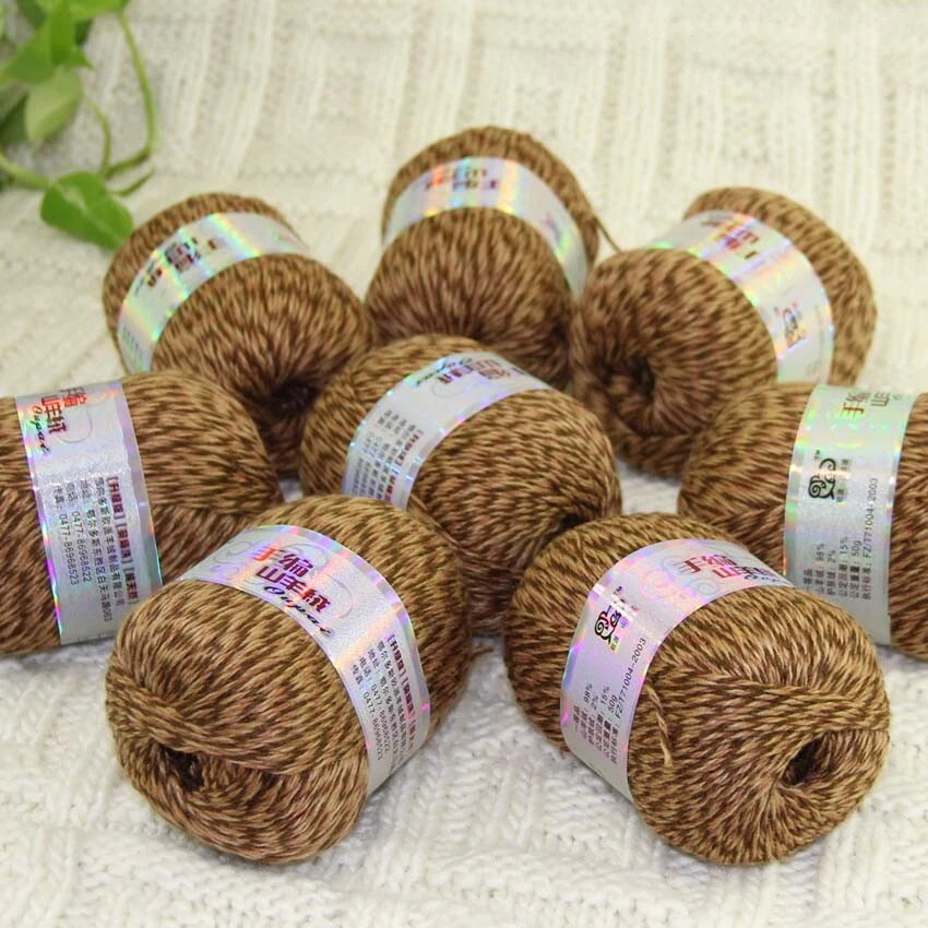 New Sale Soft 8 Skeins x50g Pure Cashmere Blankets Hand DIY Knit Wool Yarn 39