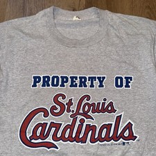 Vtg St Louis Cardinals T Shirt 1988 Single Stitch Screen Stars shirt Large