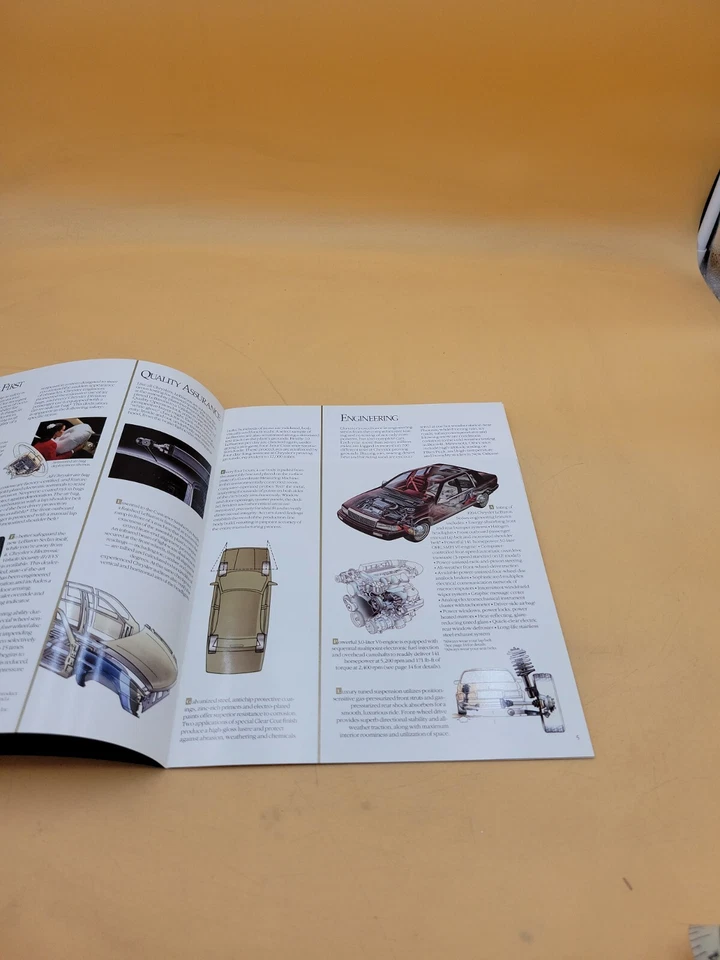 Chrysler Lebaron 1994 sedán distribuidor sala de exposición ventas folleto catálogo folleto  Foto 4 de 4