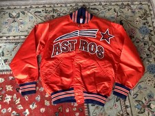 1974 Game worn, game used Houston Astros shooting star, orange warmup jacket.