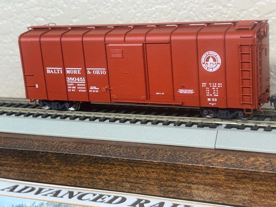 BALTIMORE & OHIO M-53 " B&O " WAGONTOP RED BOXCAR HO SCALE PLATINUM Series NEW - Image 4 of 4