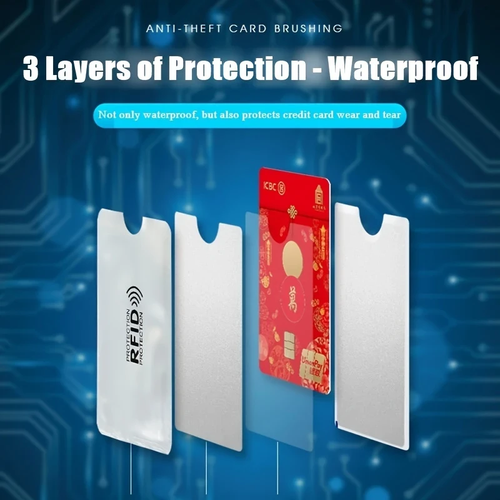 5x RFID Blocking Card Sleeve Protection Protector Blocks Signal Keeps Cards Safe - Picture 66 of 79