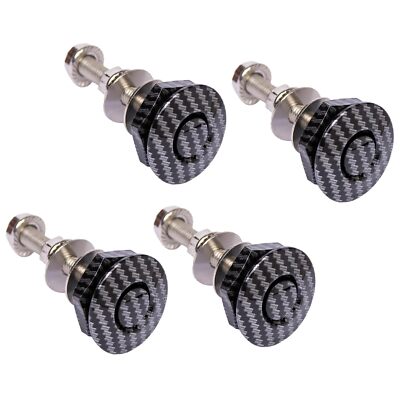 4PCS 1.25'' Aluminum Hood Pins Quick Release Bumper Latch for Car DIY Carbon