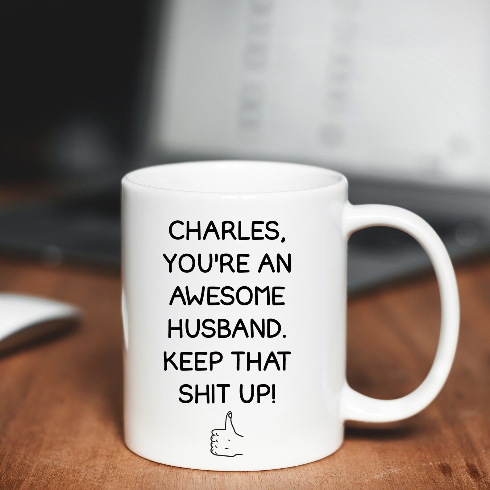 Husband Coffee Mug Personalized Awesome Husband Ceramic Cup Gift For Husband