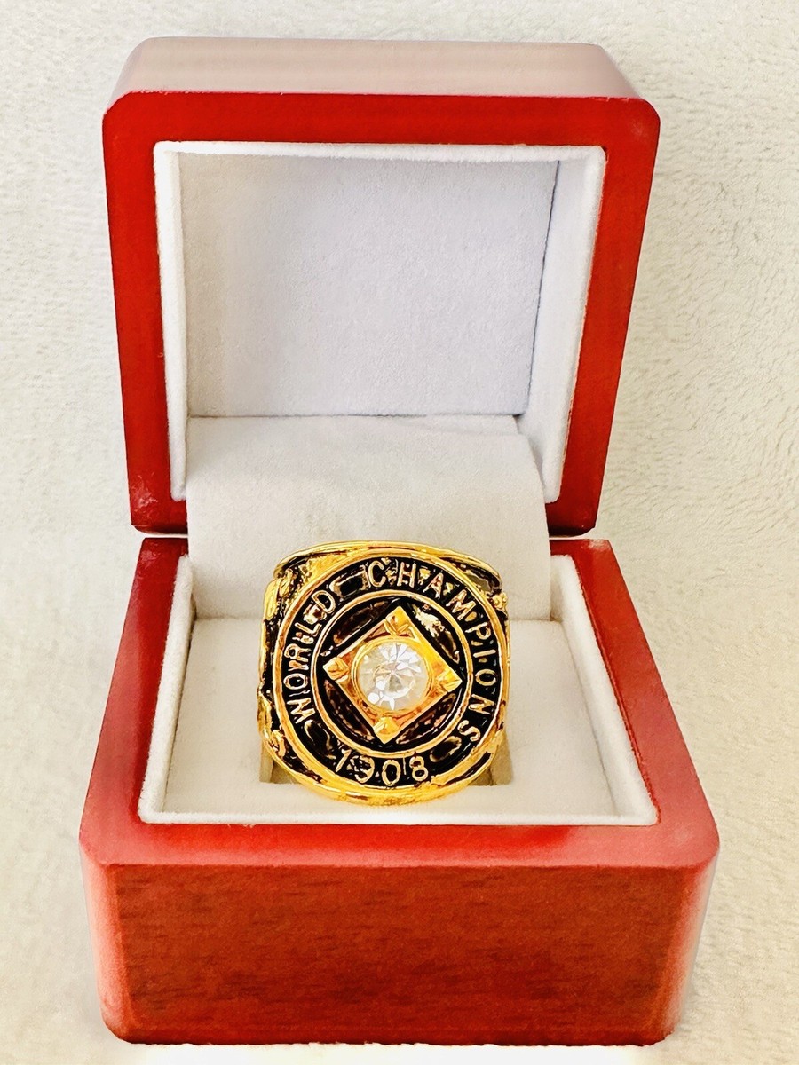 1908 Chicago Cubs World Series Championship Ring W Box, 🇺🇸 SHIP
