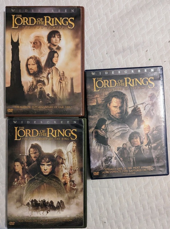 lord of the rings 3 Set Dvd