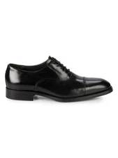 New!  To Boot New York  Bergamo Leather Cap Toe Oxfords Black Size 13 MSRP $395