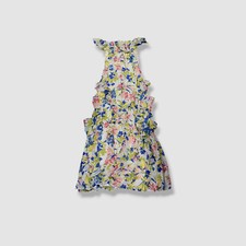 Lauren Ralph Lauren Women's Ivory Georgette Floral Off-Shoulder Dress Size 2