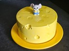 Vtg Ceramic Covered Cheese Dish Dome Lid Mouse Handle — photo 3