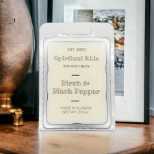 Birch & Black Pepper Soy Wax Melts 2.6oz 6ct Essential Fragrant Oils |