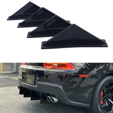 For Toyota Corolla Rear Bumper Diffuser Shark Fin Spoiler Lip Splitter Glossy US