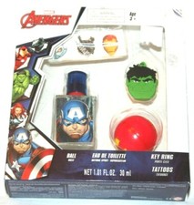 Marvel Avengers Eau De Toilette Key Ring Tattoos Ball Kids' Gift Set