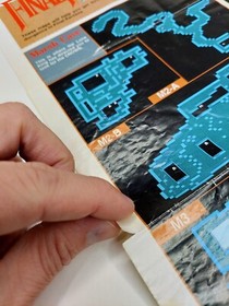 Final Fantasy 1990 Nintendo NES Dungeon Maps / Item Chart NES-FF-USA(A)