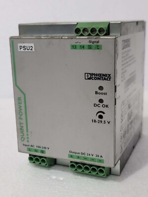 PHOENIX CONTACT QUINT-PS/1AC/24DC/20 POWER SUPPLY UNIT - 2866776