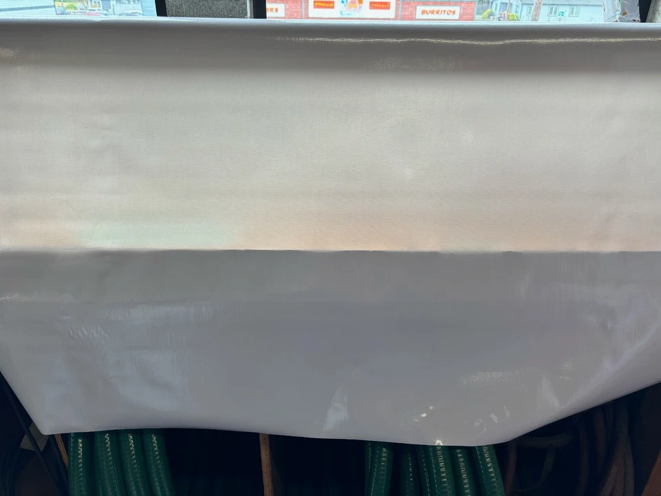 Oilcloth Fabric Solid White Pattern Sold in Yards or Full Bolts - Image 2 of 2