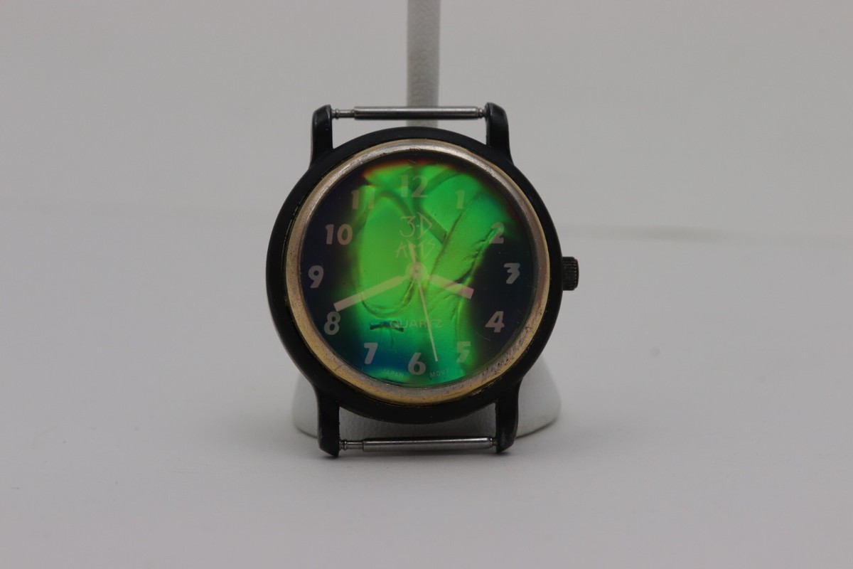 Rare VTG 3D Arts Quartz Holo watch  display picture 1
