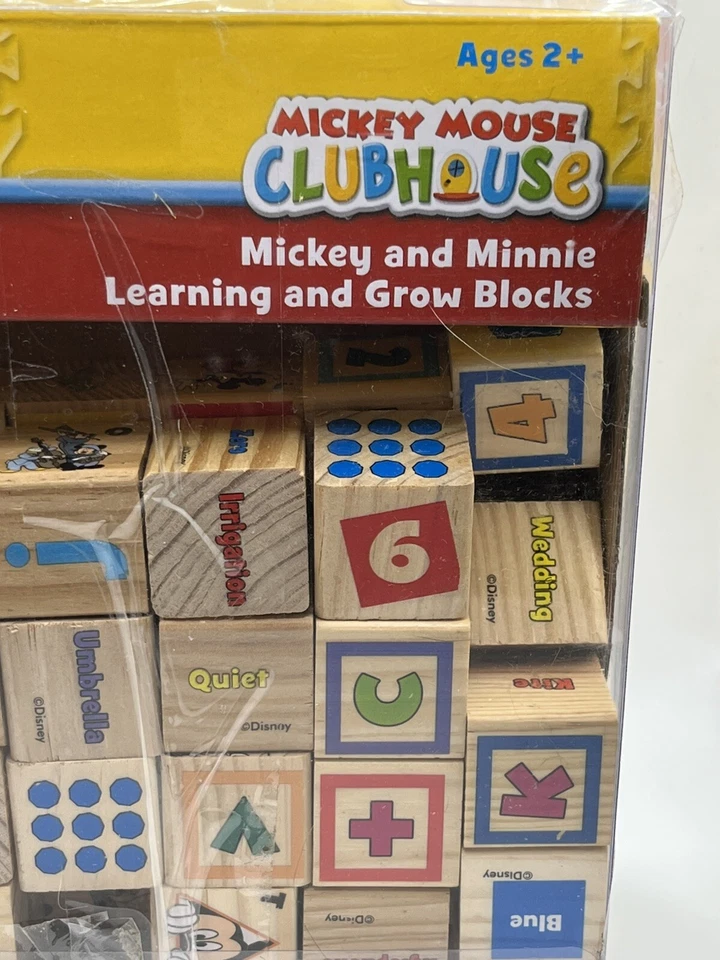 Disney Mickey Mouse Clubhouse Mickey & Minnie Learn & Grow Set of 40 Blocks Set - Image 2 of 4