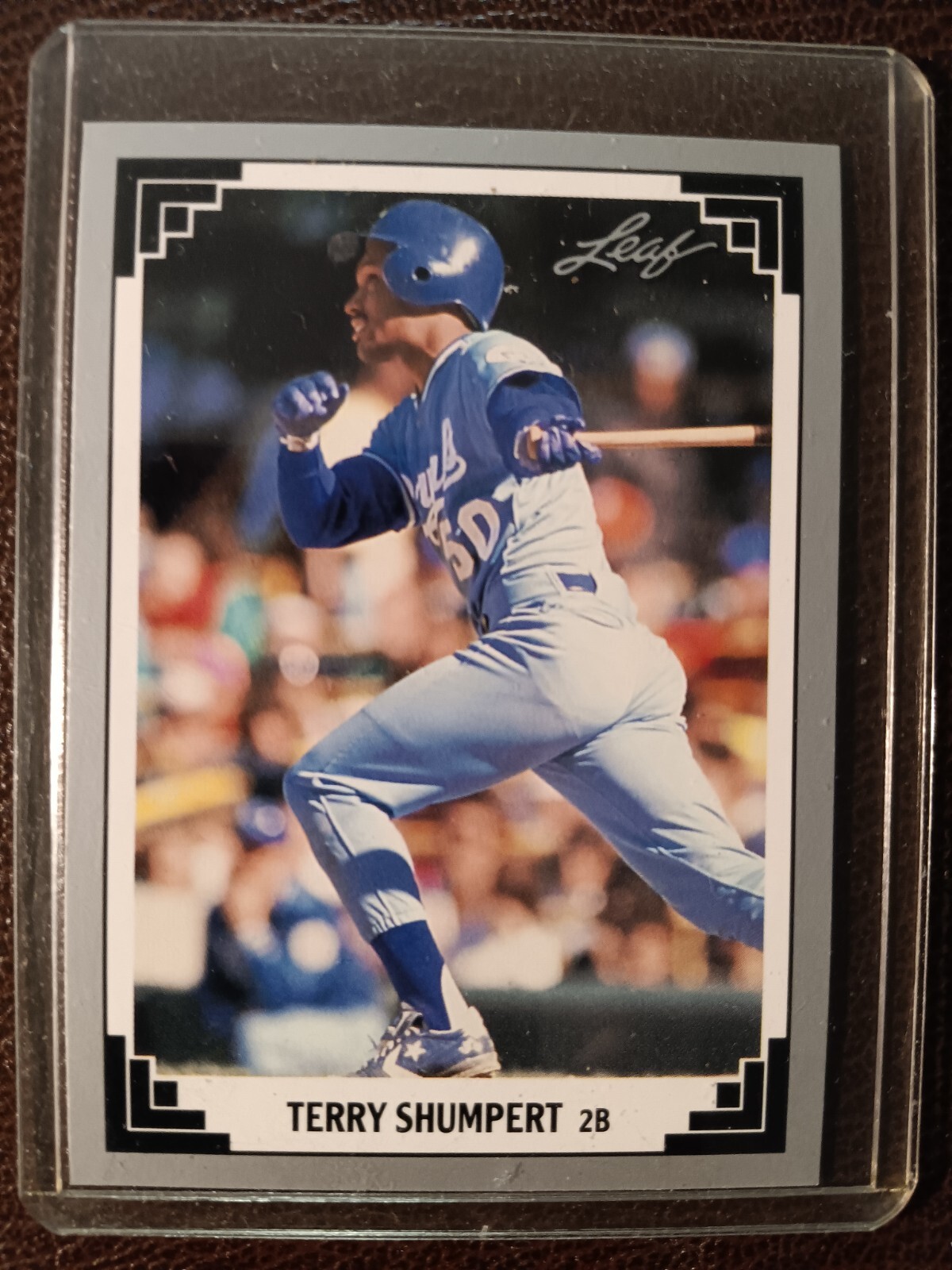 TERRY SHUMPERT ROYALS 1991 LEAF BASEBALL #104