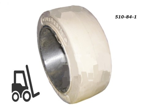 CROWN FORKLIFT - SX3000 SX4000 REAR DRIVE WHEEL - WHITE NON MARK - PRESS ON TYPE - Picture 2 of 4