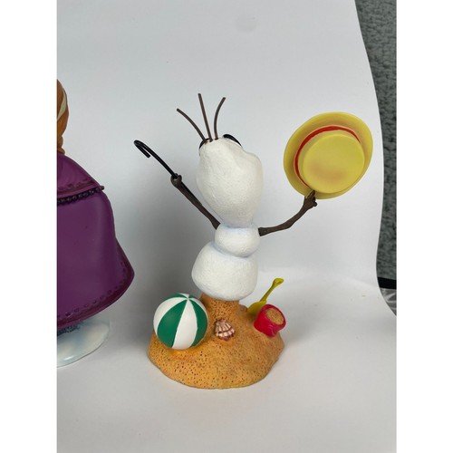 Christmas Disney Grand Jester Studios Anna Elsa Frozen Olaf Bust Figurine Set 3 - Picture 7 of 14