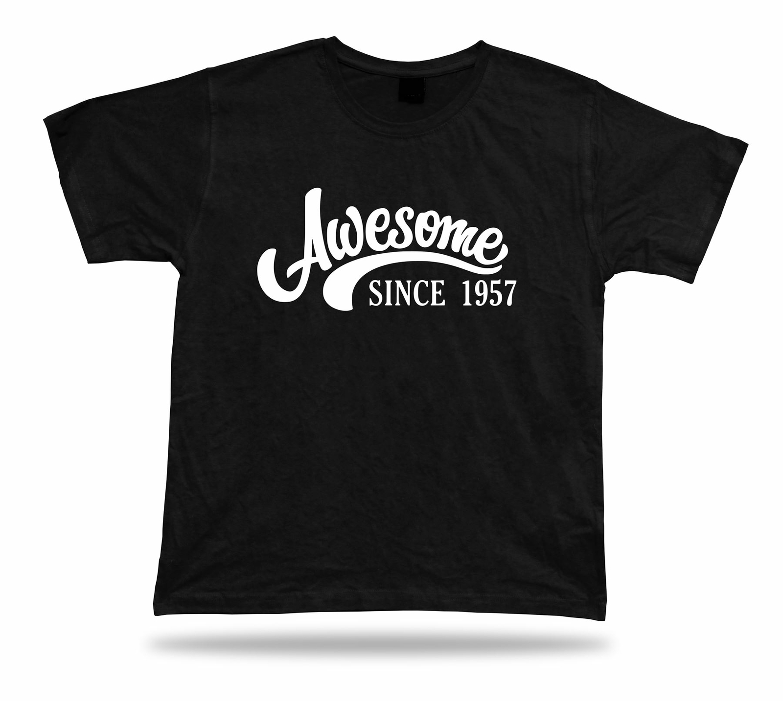 Printed T shirt tee awesome since 1957 happy birthday present gift idea original