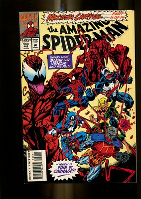 アメコミ Amazing spider man Venom Carnage AMAZING SPIDER-MAN 380 (9.8) MAXIMUM CARNAGE 11 VENOM MARVEL (b033