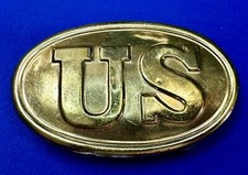 US Civil War Union Infantry Enlisted Soldier Replica Belt Buckle - see markings