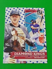 Trevor Story 2022 Donruss Independence Day Diamond Kings #29 , Colorado Rockies