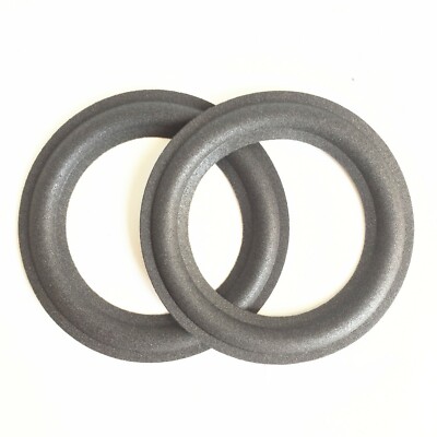 2 Replacement 4'' Speaker Foam Surrounds For Visonic David 502 Edge Repair