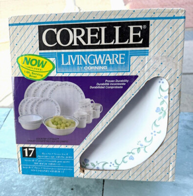Corelle Vintage Livingware By Corning Country Cottage 17 Piece Set NWT