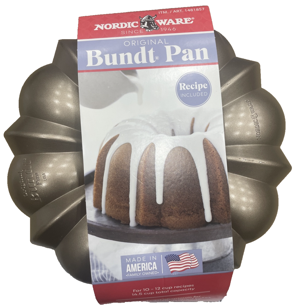 Nordic Ware, Cast Aluminum Non-Stick Original Bundt Pan