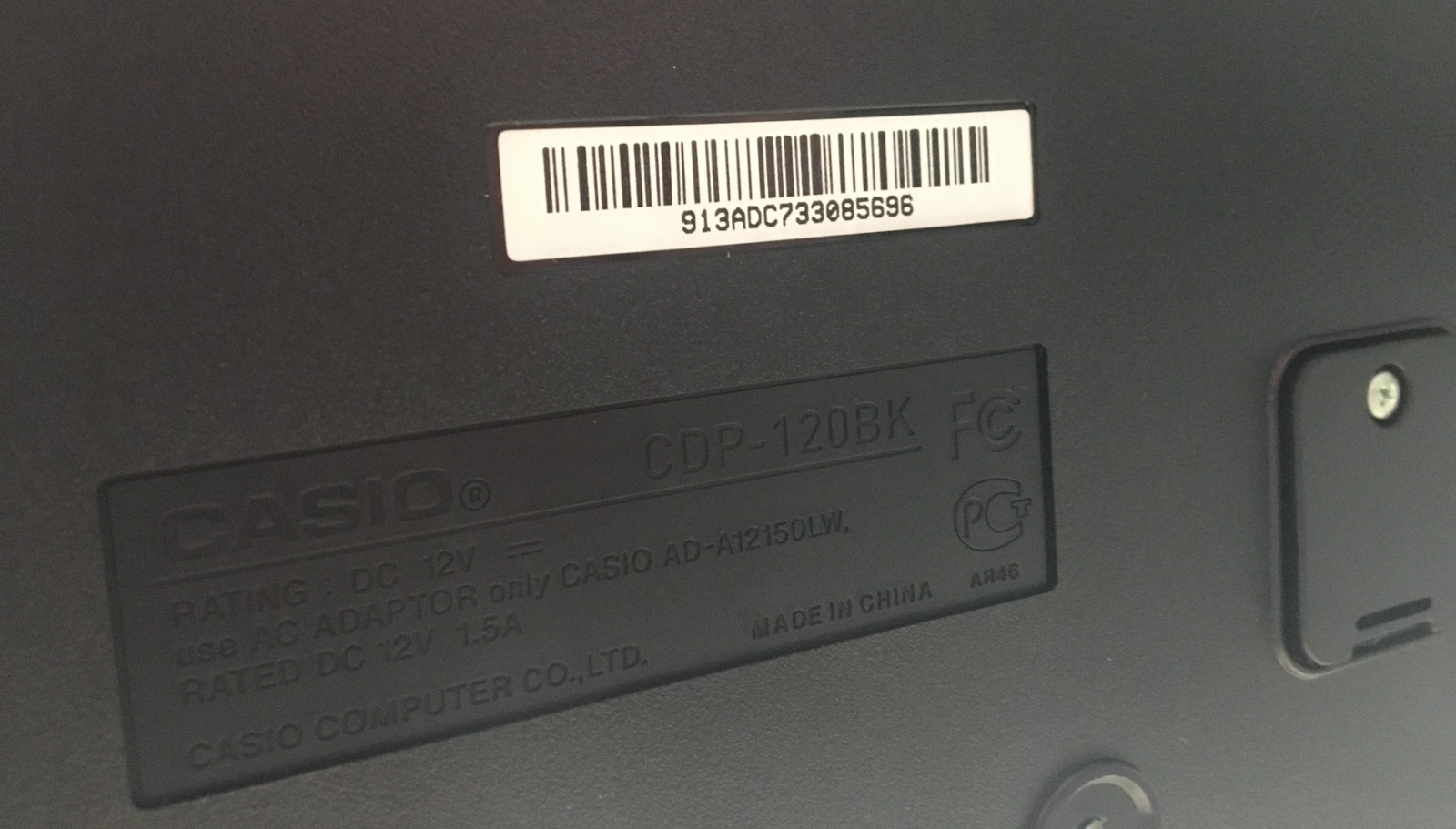 Casio Digital Piano CDP 120BK CS SA6 eBay