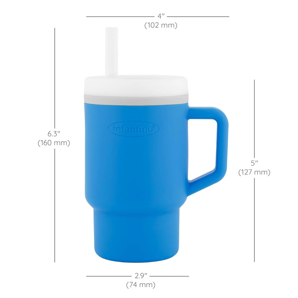 Tumbler Leak-Resistant Straw Toddler Handle 9oz Ocean Easy Clean Hydration Sippy