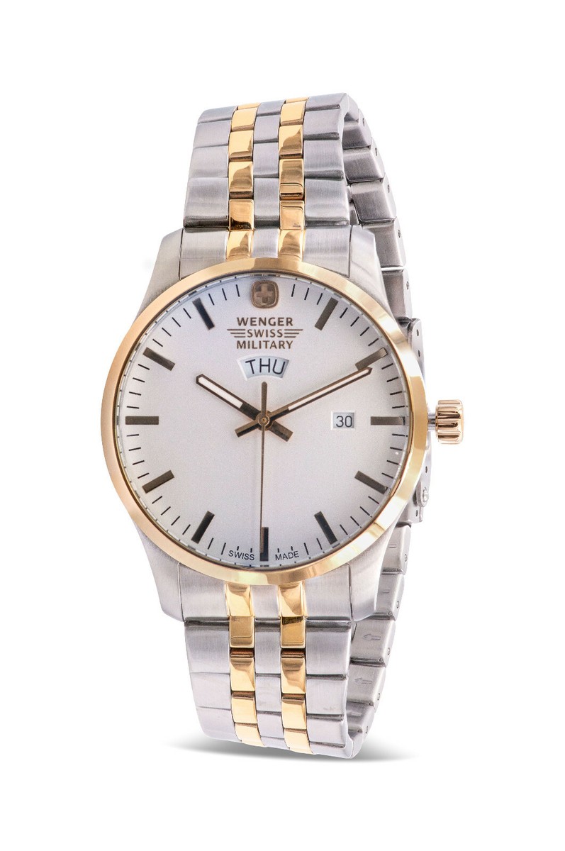 Wenger 01.9041.214 Swiss Military Terragraph Gold & Silver Tone