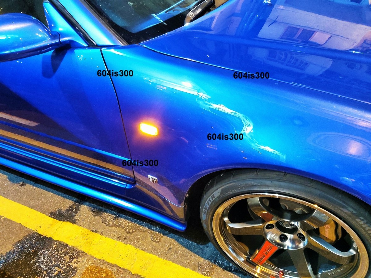 LED Front Fender Turn Signal Light Set FOR Nissan R34 GTR GTT