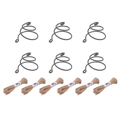 Air Pineapple Haken für Töpfe, Aufhänger, , Metall + Juteseil, 1 Set Z3Q9