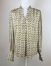 Banana Republic Blouse Women s XS Geometric Print