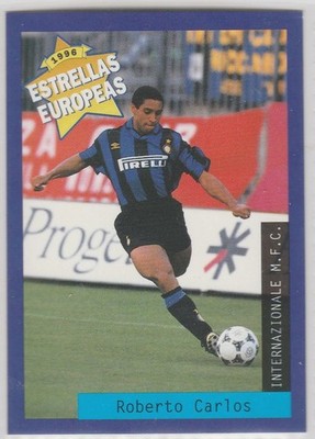 1996 PANINI/ESTRELLAS ROBERTO CARLOS INTERNAZIONALE M.F.C.  1996 NO 102 ROOKIE